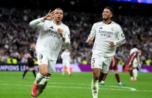Real Madrid vs Manchester City – Liga dos Campeões: Pontuação ao vivo e Notícias da equipe como Kylian Mbappe Nets deslumbrantes para matar o lado de Pep em Pep