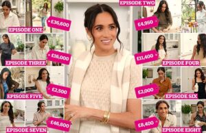 Meghan Markle £ 130.000 com Love Wardrobe: Duquesa mostra uma variedade de roupas de grife na série Netflix, enquanto ela adota a tendência do estilo de ‘riqueza furtiva’