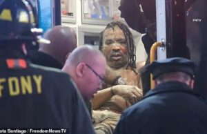 O homem é incendiado na Times Square, enquanto a polícia caça incendiária à solta