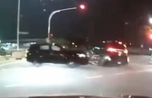 Dois carros envolvidos em Sembawang foram presos por dirigir após o acidente