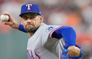 Nathan Eovaldi dá início ao dia de abertura do Rangers