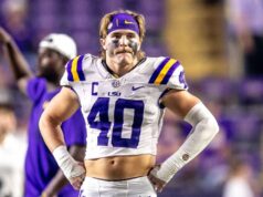 O linebacker da LSU, Whit Weeks, diz que retornará aos Tigers em 2026