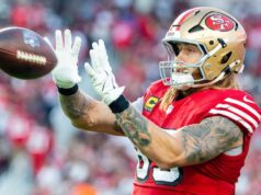Fonte: George Kittle, do 49ers, sofreu entorse de tornozelo médio a baixo