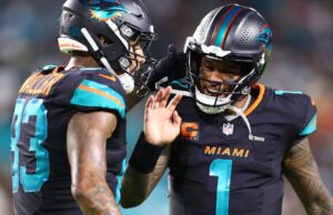 Golfinhos com a ajuda de Darren Waller desenvolveram Tua Tagoviloa