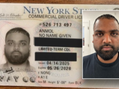 Imigrantes ilegais portadores de licenças estaduais azuis sem nome em impulso nas rodovias