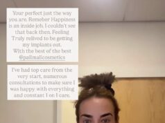 Stephanie Davis teme que ‘não acorde da cirurgia’ antes da remoção dos implantes mamários e diz que gostaria de ‘nunca tê-los feito’