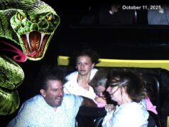 A câmera da montanha-russa capturou o terror total nos rostos das pessoas depois que o cinto de segurança falhou em um passeio de 208 pés que viaja a 75 mph