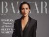 Meghan Markle fica descalça ao posar na capa da revista Harper’s Bazaar