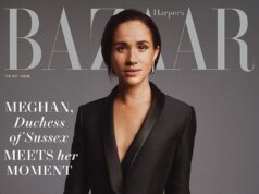 Meghan Markle fica descalça ao posar na capa da revista Harper’s Bazaar