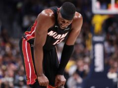 Adebayo, do Heat, prejudicado por dores no pé, sai mais cedo contra o Nuggets