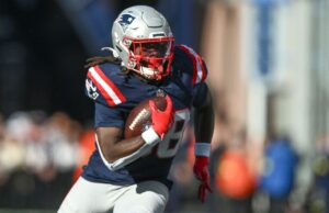 Patriots descartam RB Stevenson, WR Boutte, TE Hooper vs.