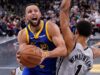 Stephen Curry, do Warriors, enfrenta o Heat com dor no tornozelo