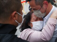 Andaime de bambu do centro de investigação de incêndio de Hong Kong, um ícone da cidade