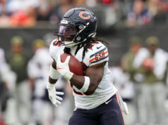 Gráfico de valor comercial – Retorno de valor de Justin Boone para fora da temporada do Fantasy Football, semana 10