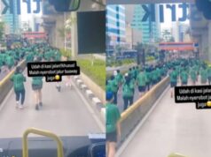 Viral Runner pega rota de ônibus de Transjakarta, buzinas ainda ignorantes