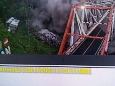 Um casal de Kediri caiu devido à erupção do Monte Semeru, sofreu queimaduras e foi encaminhado ao hospital