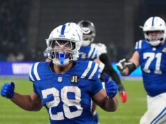 A NFL homenageou Jonathan Taylor e Jahmir Gibbs por seus esforços explosivos no domingo