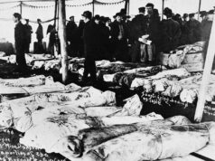 Em 13 de novembro, um incêndio em uma mina de carvão matou centenas de homens e meninos