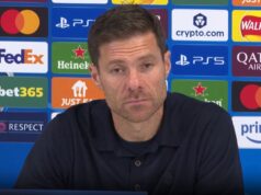 Alonso na derrota do Real Madrid para o Liverpool