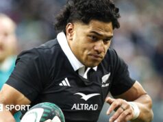 Inglaterra x Nova Zelândia: All Blacks nomeiam Wallace Sititi no banco