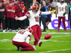 Relatório: 49ers adicionou kicker que foi recentemente liberado pelos Commanders por 2 chutes perdidos