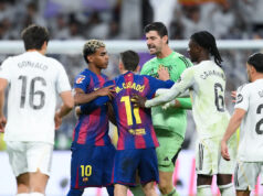 ‘Ele esquentou o jogo’ – Thibaut Courtois no confronto do Clássico com Lamine Yamal do Barcelona