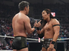 A rivalidade entre Kazuchika Okada e Konosuke Takeshita aumentou durante a abertura do AEW Full Gear