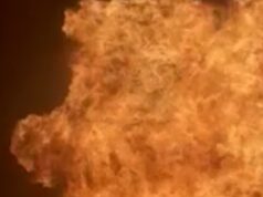 Um carro explode em uma enorme bola de fogo no Bronx