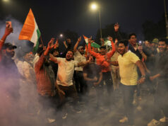 Torcedores indianos de críquete comemoram primeiro título da Copa do Mundo Feminina | Grilo