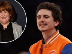 Timothee Chalamet recebeu uma homenagem surpresa ao aniversário de 30 anos de Susan Boyle