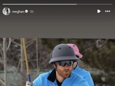 Príncipe Harry mostra suas habilidades de pólo em uma partida acirrada na neve de Aspen