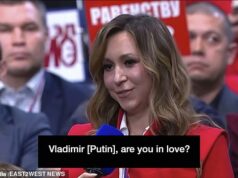Putin admite que está ‘apaixonado’, mas se recusa a dizer quem é a mulher