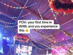 Momento em que uma briga violenta irrompe no Winter Wonderland: um grande grupo de jovens se ataca poucas semanas depois que uma mulher ficou inconsciente na última violência no parque de diversões festivo