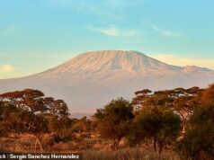 Cinco mortos após queda de helicóptero no Monte Kilimanjaro