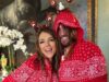 Elizabeth Hurley, 60, e Billy Ray Cyrus, 64, parecem adolescentes apaixonados ao comemorarem o primeiro Natal juntos