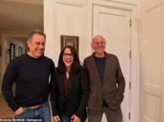 Larry David se reúne com Jerry Seinfeld e Julia Louis-Dreyfus no primeiro avistamento desde o assassinato de Rob Reiner