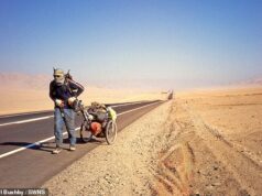 Depois de 36.000 milhas caminhando ao redor do mundo, o ex-Para está quase em casa em Hull… 27 anos depois. Mas ele terá que nadar no canal para sobreviver?