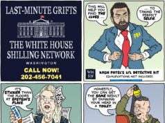 Desenho animado: Grifts de última hora