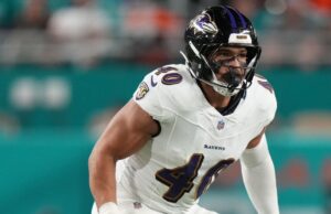 Fonte: Teddye Buchanan dos Ravens acredita-se ter ruptura do LCA