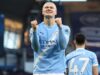 Haaland, do Man City, traz de volta a icônica celebração do gol do robô