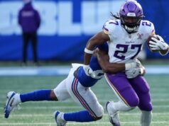 Vikings RB Jordan Mason sofre lesão no tornozelo contra o Giants
