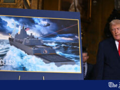 Trump anuncia nova classe de navios de guerra dos EUA com seu próprio nome