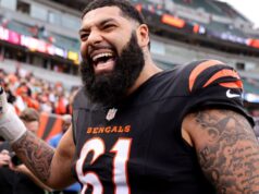 A recepção de 21 jardas do lineman Cody Ford destaca a vitória do Bengals