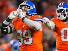 O empurrão interno de DT Zach Allen é essencial para o pass rush do Broncos