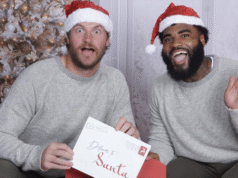 Cartões festivos de Natal dos Buccaneers tight ends perdidos no correio