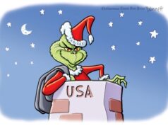 Desenho animado: Como Trump roubou o Natal