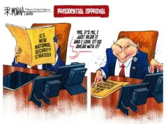 Cartoon: endosso do presidente