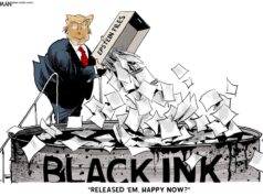 Desenho animado: Você está feliz agora?