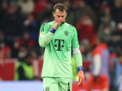 O goleiro do Bayern de Munique, Manuel Neuer, está ausente devido a uma lesão no tendão da coxa