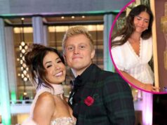 Jane Affleck chora enquanto dança com o presente de Natal dado por Jack às estrelas